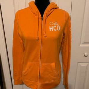 Hollister zip up hooded sweatshirt
